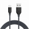 Cablu de date Anker PowerLine USB - MicroUSB 0.9m Grey