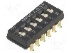 Intrerupator DIP, 2 pozitii, montare SMT, 6 sectiuni, OMRON OCB - A6SN-6101