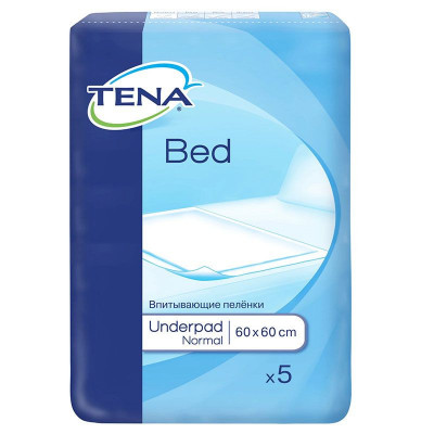Aleze / Protectii pentru pat TENA Bed Normal, 60 x 60 cm, 5 buc foto