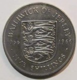 Cumpara ieftin CY - 5 shillings 1966 Jersey / frumoasa / portret Regina Elizabeth II