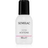 Semilac Liquids acetonă pentru a &icirc;ndepărta gelul de pe unghii 50 ml