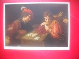 HOPCT 23467 Trisorul la carti- valentin de boullogne 1591-1632 Germania --MUZEE - CP PICTURA --NECIRCULATA