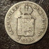 Italia Regatul Lombardia-Veneția 1/4 lira 1823 M argint Francisc l