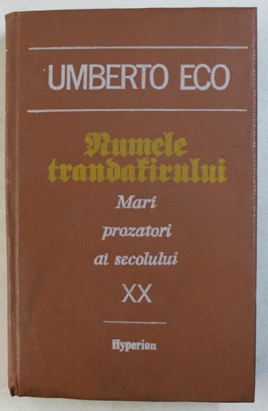 NUMELE TRANDAFIRULUI de UMBERTO ECO, 1992