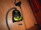 Aspirator cu sac Heinner EcoPower HVC-P1200BK 1200W, tub telescopic din metal, sac 4 L, viteza variabila, stare buna de functionare, 1200 W