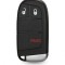 Carcasa cheie Smart Key Topautochei&reg; pentru Chrysler Jeep Cherokee Dodge Ram 1500 Journey Charger Challenger Fiat