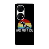 Husa compatibila cu Huawei Nova Y70 model Birds aren&amp;#039;t real, Silicon, TPU, Viceversa, Transparent, Carcasa