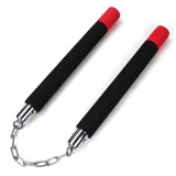 Cumpara ieftin Nunceag Antrenament Burete Negru 28cm, Lant Otel, Kubotan Arte Martiale, Incepatori si Avansati