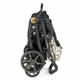 Carucior 3 in 1 Peg Perego Book SLK 0 - 22 kg Graphic Gold negru bej