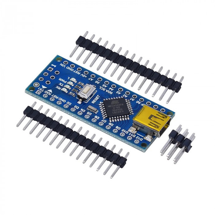 Arduino Nano Atmega168PA-AU 3.0 / Atmega168P cu mini USB CH340G imbunatatit