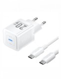 Incarcator retea Vention, , 20W, PD 20W, 1 x USB-C, cablu USB-C 1m inclus, alb, &quot;TZ-FEPW0-EU-01&quot; (timbru verde 0.18 lei) - 6922794786295