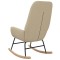 Scaun balansoar, crem, material textil - 4
