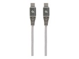 Gembird CC, USB2B, CMCM100, 1.5M , Cablu USB, C 100W Power Delivery, 480 Mbps, A mpletitura textila, 1.5m