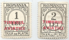 Romania, LP XII.11/1931, Taxa de plata cu supr. TIMBRUL AVIA?IEI, eroare, MNH 1 foto