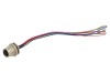 Conector M12 tată, cod A, 2A
