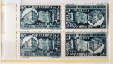 ROMANIA 1948 - 75 ani Fabrica de timbre - bloc 2 serii Tete-Beche MNH** LP 227 a