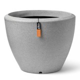 Capi Jardinieră plante joasă &bdquo;Arc Granite&rdquo;, ivoire, 34x25 cm, conică