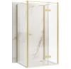 Cabina de dus Rea Atlas 80x80 Brush Gold