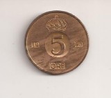 Moneda Suedia - 5 Ore 1960