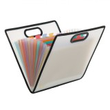 Servietă Organizatoare Office Style, 13 Compartimente, Plastic, Multicolor, Transparentă, Oem