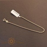 Bratara placata cu aur 18K pentru femei, model cu bilute clasice, 18 cm