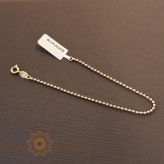 Bratara placata cu aur 18K pentru femei, model cu bilute clasice, 18 cm foto