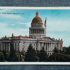 595 - Capitoliul California Sacramento / carte postala USA Statele Unite vedere