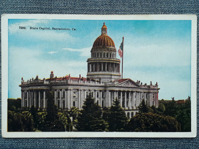 595 - Capitoliul California Sacramento / carte postala USA Statele Unite vedere foto