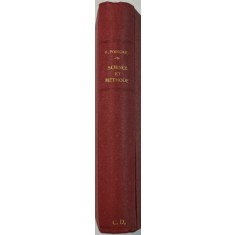 SCIENCE ET METHODE par H. POINCARE , 1908