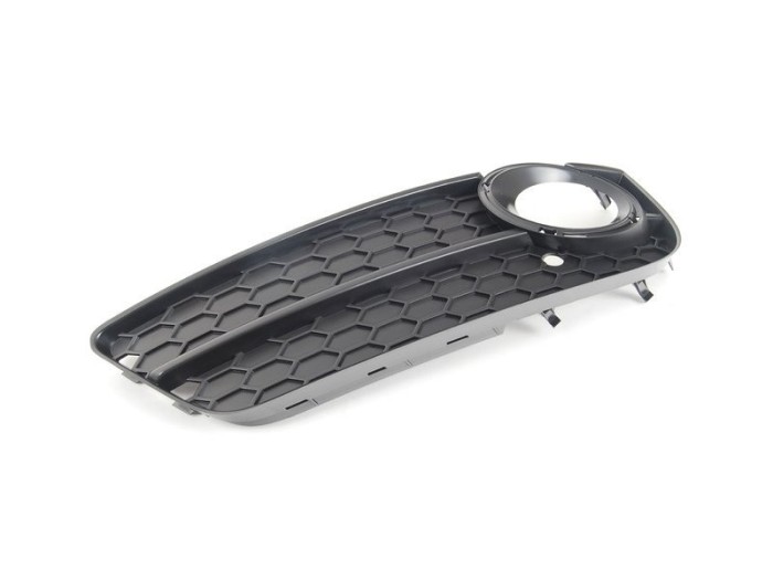 Grila bara Audi A5/S5 (B8) 03.2007-10.2011, Fata, Stanga, Cu gaura pentru proiector, 8T080768101C