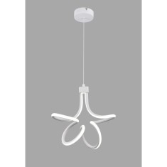 Lustra LED 30W Negru Cu 3 Functii Lumina Rece Calda Neutra