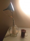 lampa birou hipster DIY comunism upcycling veioza steampunk crama bar