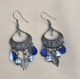 CERCEI BOHO DIN METAL ARGINTIU PATINAT