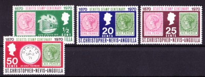 TSV$ - 1970 MICHEL 222- 225 ST. KITTS &amp;amp; NEVIS MNH/** LUX foto