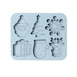Forma din Silicon pentru Ciocolata de Casa, Bomboane, Jeleuri sau Cuburi de Gheata, Albastru, 22 x 18 x 1 cm, TopBazar