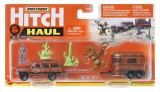 Matchbox Hitch&amp;haul Set 2 Vehicule Mbx Rodeo 1988 Jeep Wagoneer Mbx Pony Trailer Scara 1:64