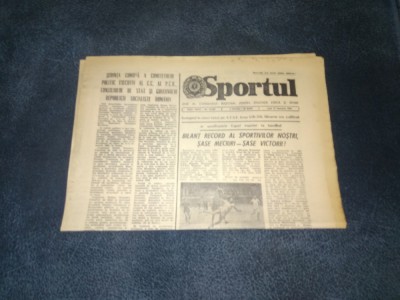ZIARUL SPORTUL 17 IANUARIE 1983 INTERVIU ION AUREL foto