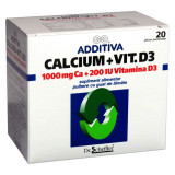 ADDITIVA CALCIU CU VIT D3 CT*20PLICURI