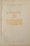 Amintiri ale fostilor voluntari romani din Armata Rosie in timpul Marii Revolutii Socialitste din octombrie si al razboiului civil (1917-1922)