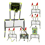 Set poarta fotbal 6 in 1 pentru copii, pentru antrenamente diverse