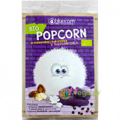 Popcorn (Porumb Albastru) cu Sare si Unt de Shea Ecologic/Bio 100g