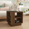 Măsuță Cafea Stejar Sonoma vidaXL 40x40x43 cm Maro Lemn Prelucrat 2 Rafturi