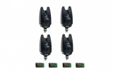 Set 4 senzori/avertizori pescuit Carp expert cu baterii de 9v incluse