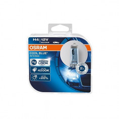 Set becuri auto cu halogen Osram H4 12 60/55W P43t Cool Blue Intense Box 4200K.