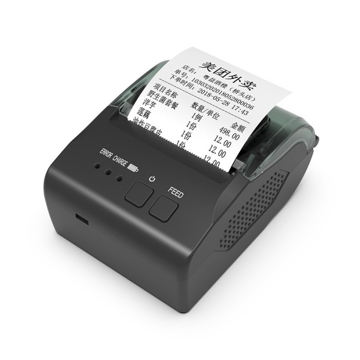 Imprimanta termica portabila mini, latime printare 58 mm, USB, Bluetooth 4.0, 203 dpi, Android/iOS