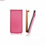 Husa Piele Samsung Galaxy S5 G900 Slim Flip Roz