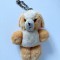 Caine catel vechi anii 70-80 China 12 cm plush mohair, Shanghai Dolls Factory