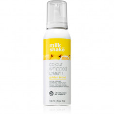 Milk Shake Colour Whipped Cream spuma tonica pentru toate tipurile de păr Golden Blond 100 ml