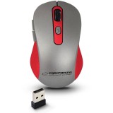 Mouse optic wireless Esperanza Adara EM131R 6 butoane Usb 1600dpi Gri/Rosu