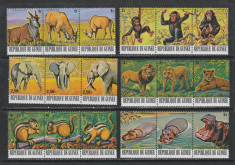 Guinea 1977 - Animale in Pericol de Disparitie 6v MNH foto